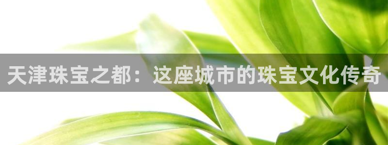 腾耀3娱乐众123:天津珠宝之都:这座城市的珠宝文化传奇